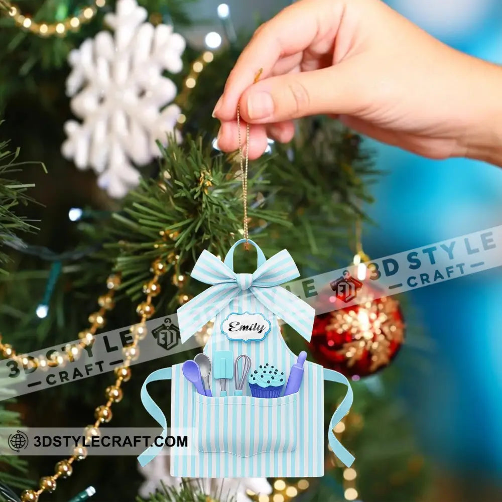 Apron Christmas Home Decor Christmas Ornament Personalized Ornament Ornament