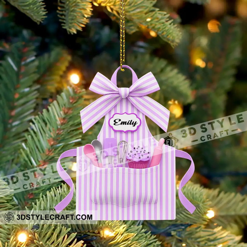 Apron Christmas Home Decor Christmas Ornament Personalized Ornament Ornament