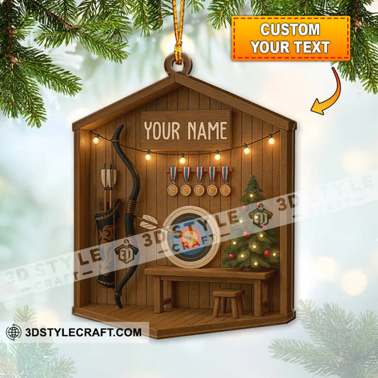 Archery Home Decor Christmas Ornament Personalized Ornament 3.54’’ / 1 Ornament Ornament