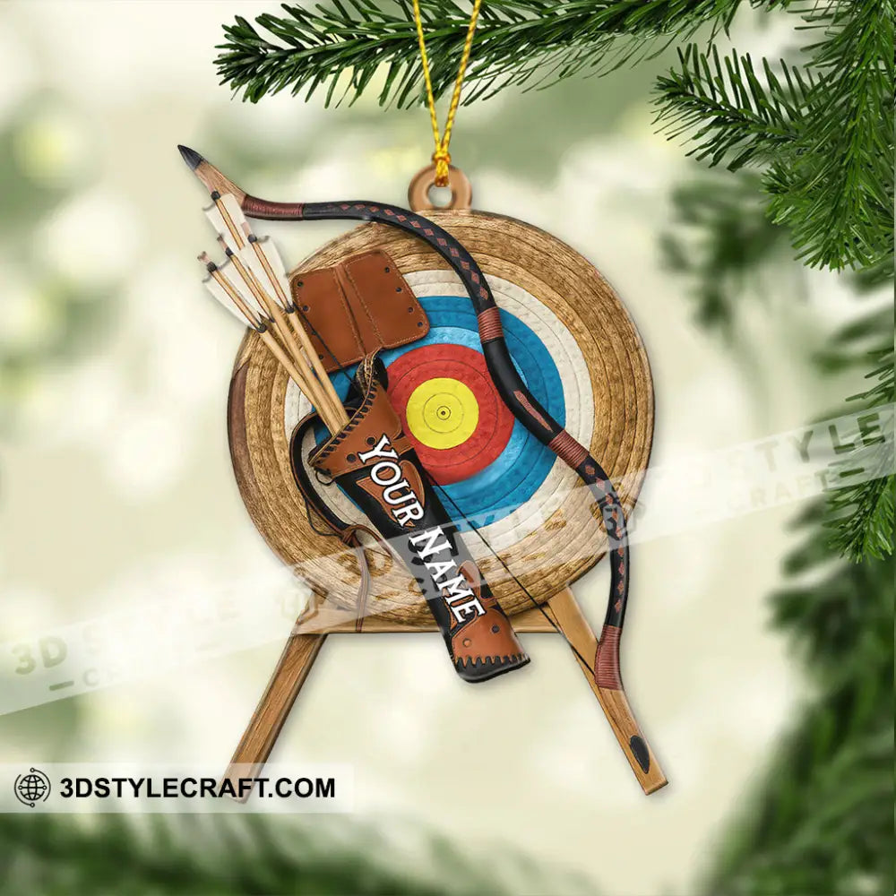 Archery Home Decor Christmas Ornament Personalized Ornament Ornament
