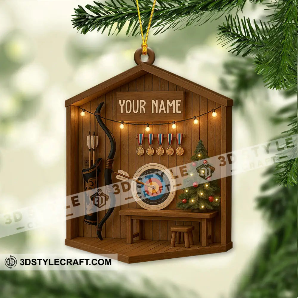 Archery Home Decor Christmas Ornament Personalized Ornament Ornament
