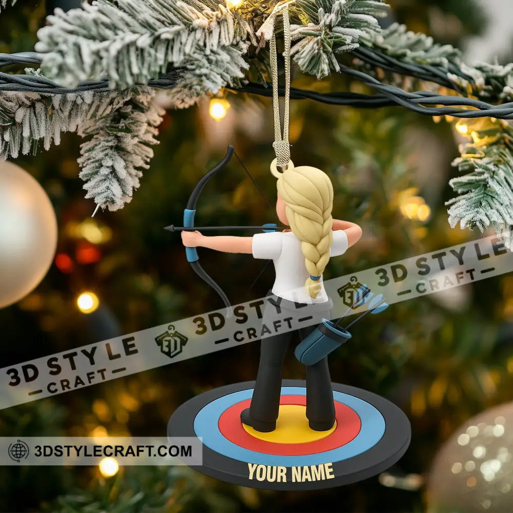 Archery Lover Home Decor Christmas Ornament Personalized Ornament Ornament