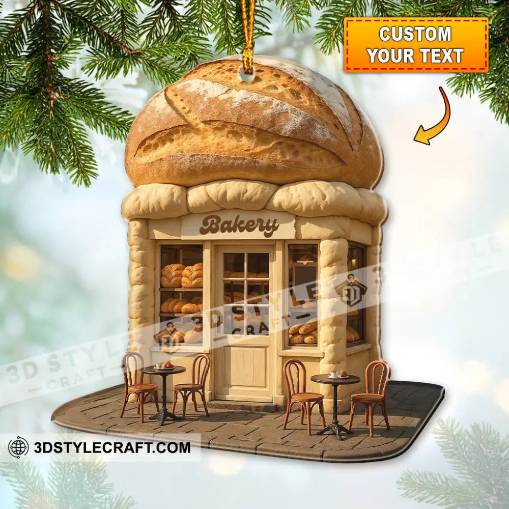 Bakery Shop Home Decor Christmas Ornament Personalized Ornament 3.54’’ / 1 Ornament Ornament