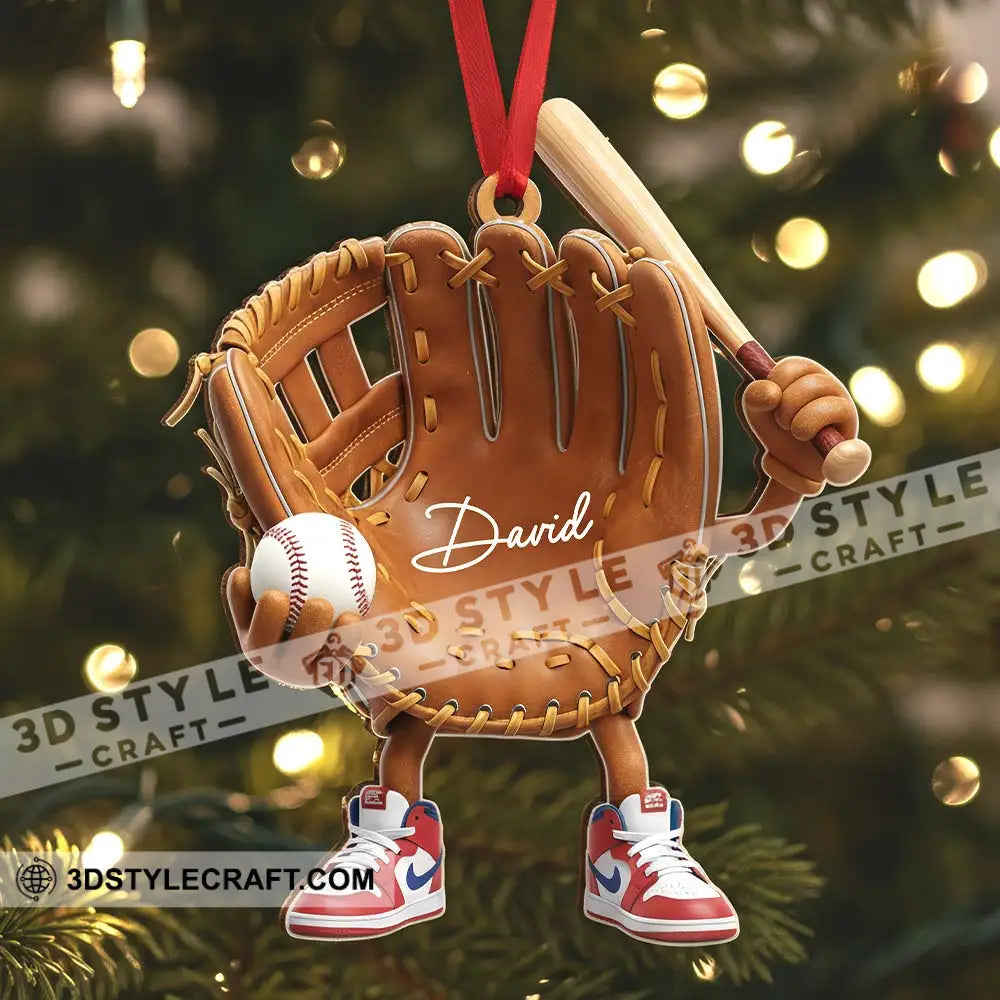 Baseball Home Decor Christmas Ornament Personalized Ornament Ornament