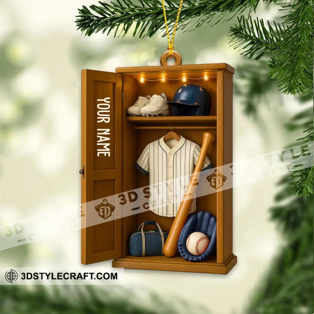 Baseball Home Decor Christmas Ornament Personalized Ornament Ornament