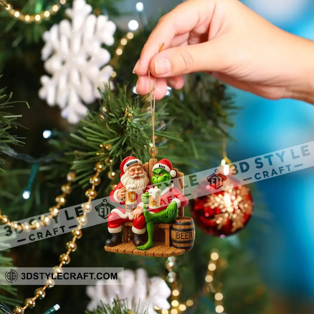 Beer Friends Home Decor Christmas Ornament Personalized Ornament Ornament