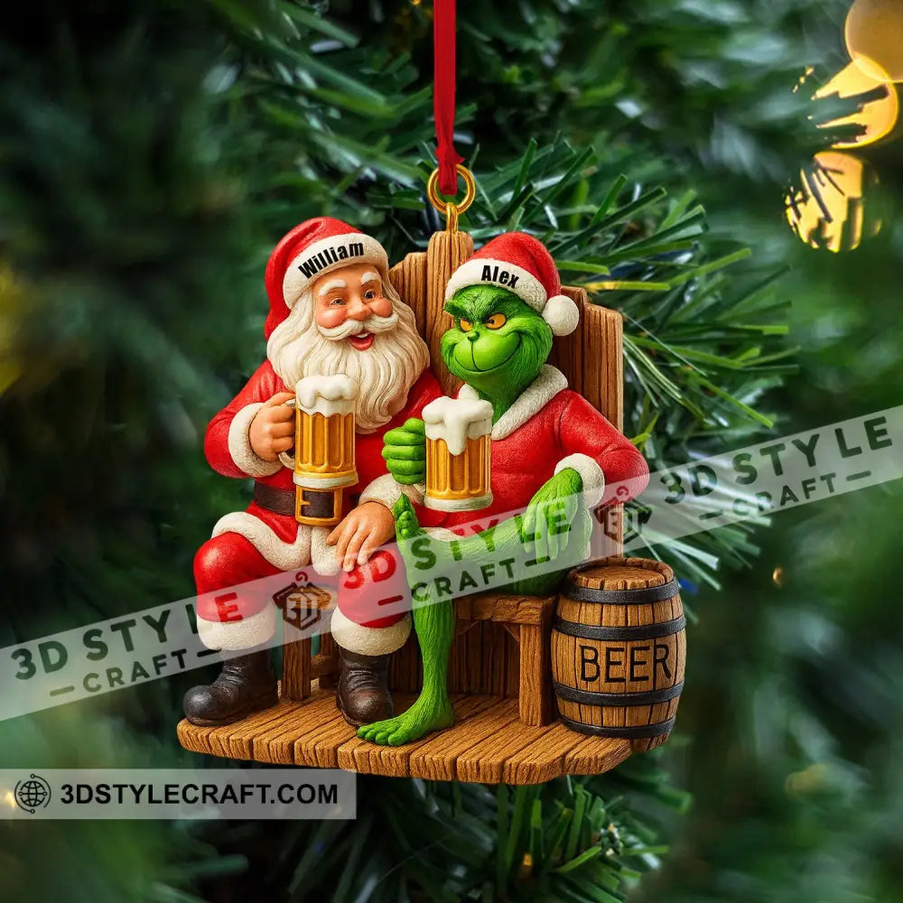 Beer Friends Home Decor Christmas Ornament Personalized Ornament Ornament