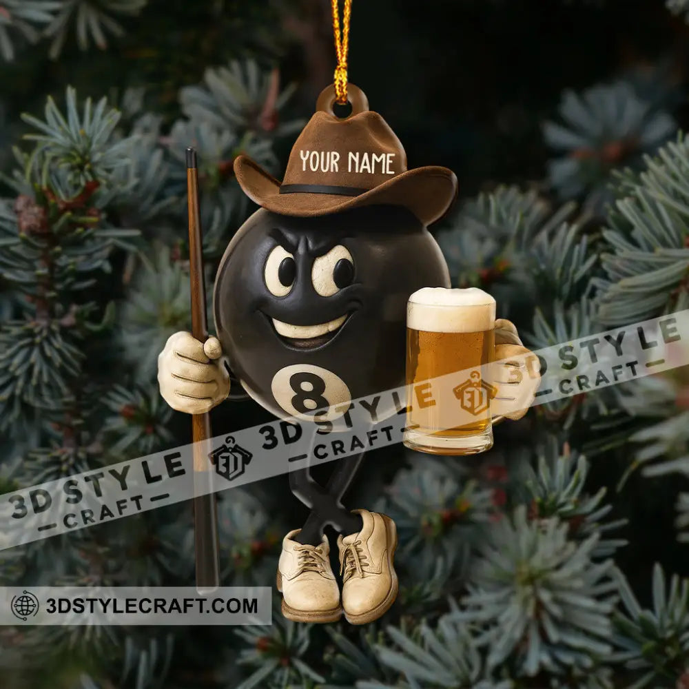 Billboard No.8 Ball Christmas Home Decor Christmas Ornament Personalized Ornament Ornament