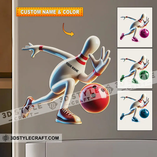 Bowling Fridge Magnet - Personalized