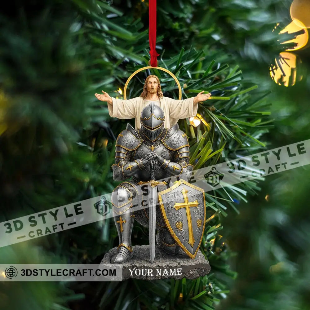 Christian Faithful Knight Gift For Christian Home Decor Christmas Ornament Personalized Ornament Ornament