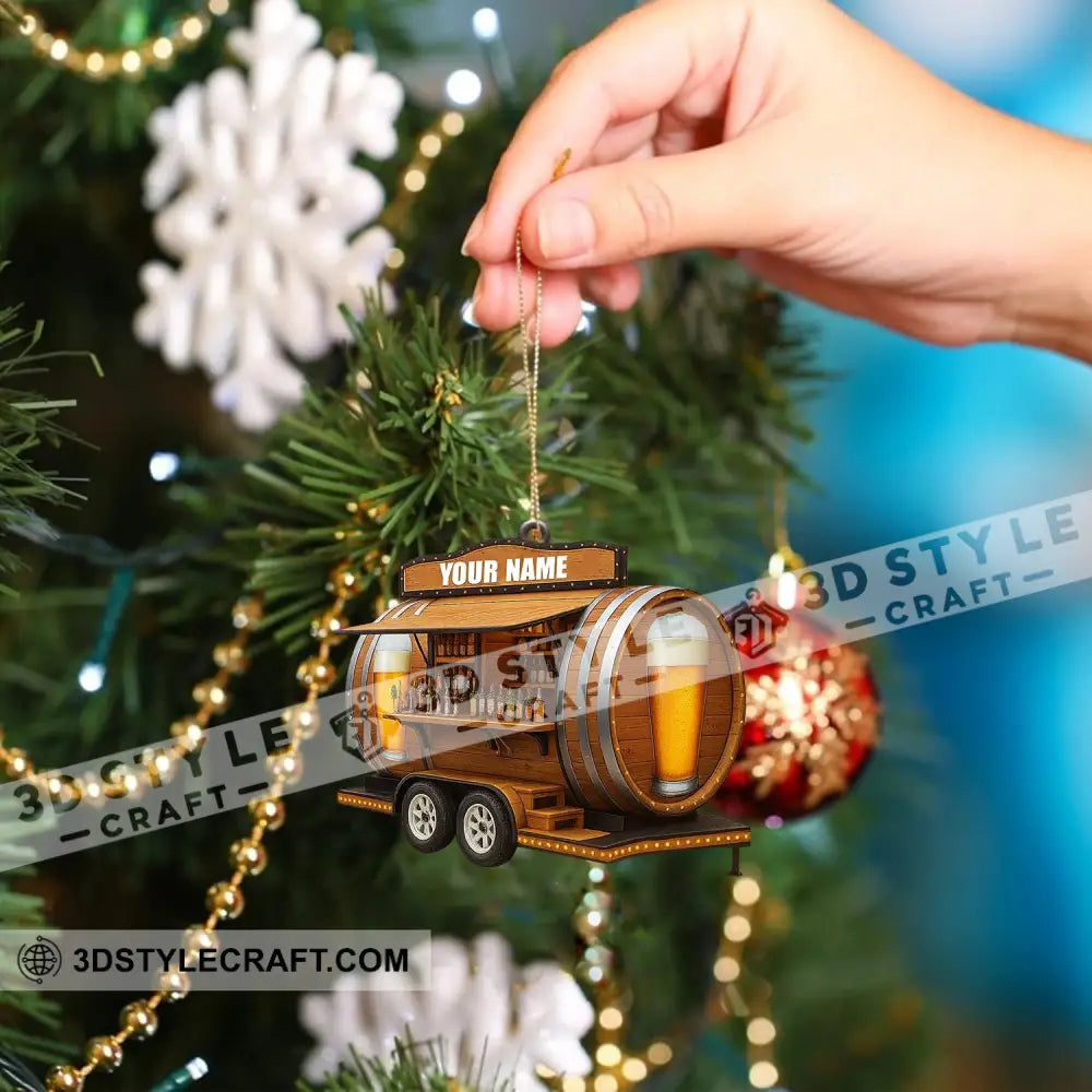 Christmas Beer Shop Home Decor Christmas Ornament Personalized Ornament Ornament