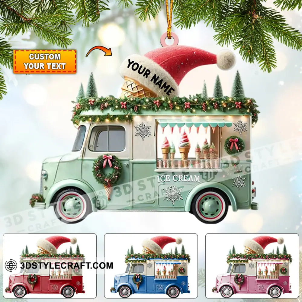 Christmas Car Home Decor Ornament Personalized 3.54’’ / 1