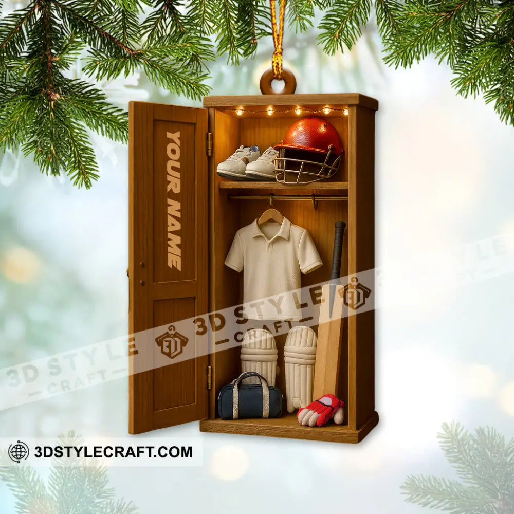 Christmas Cricket Players Home Decor Christmas Ornament Personalized Ornament Ornament