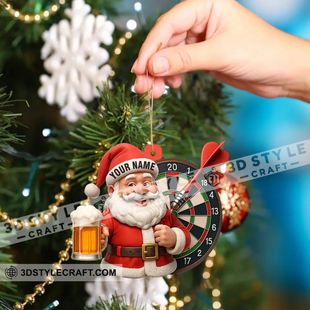 Christmas Darts And Beer Lover Home Decor Christmas Ornament Personalized Ornament Ornament