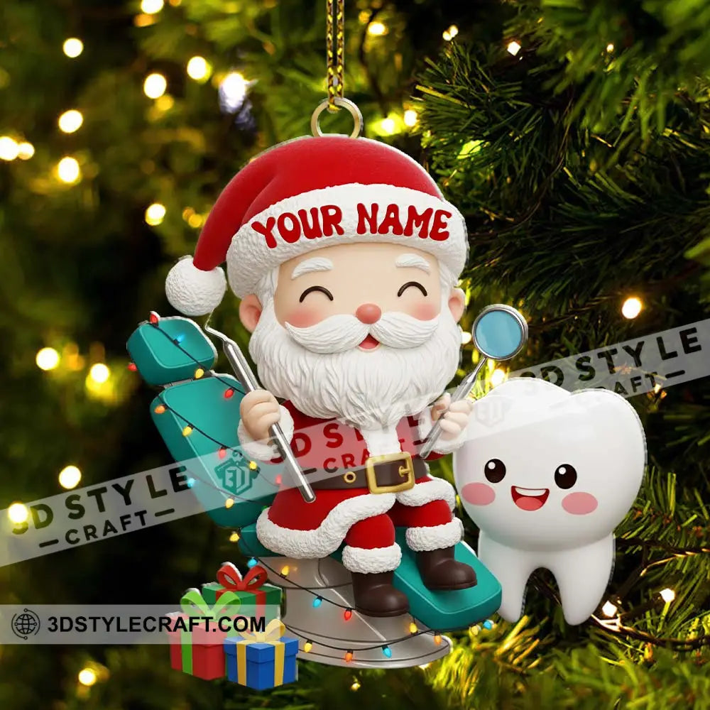 Christmas Dentist Home Decor Christmas Ornament Personalized Ornament Ornament