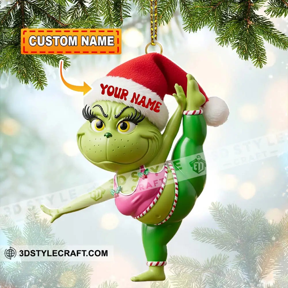 Christmas ELF Yoga Home Decor Christmas Ornament Personalized Ornament 3.54’’ / 1 Ornament Ornament