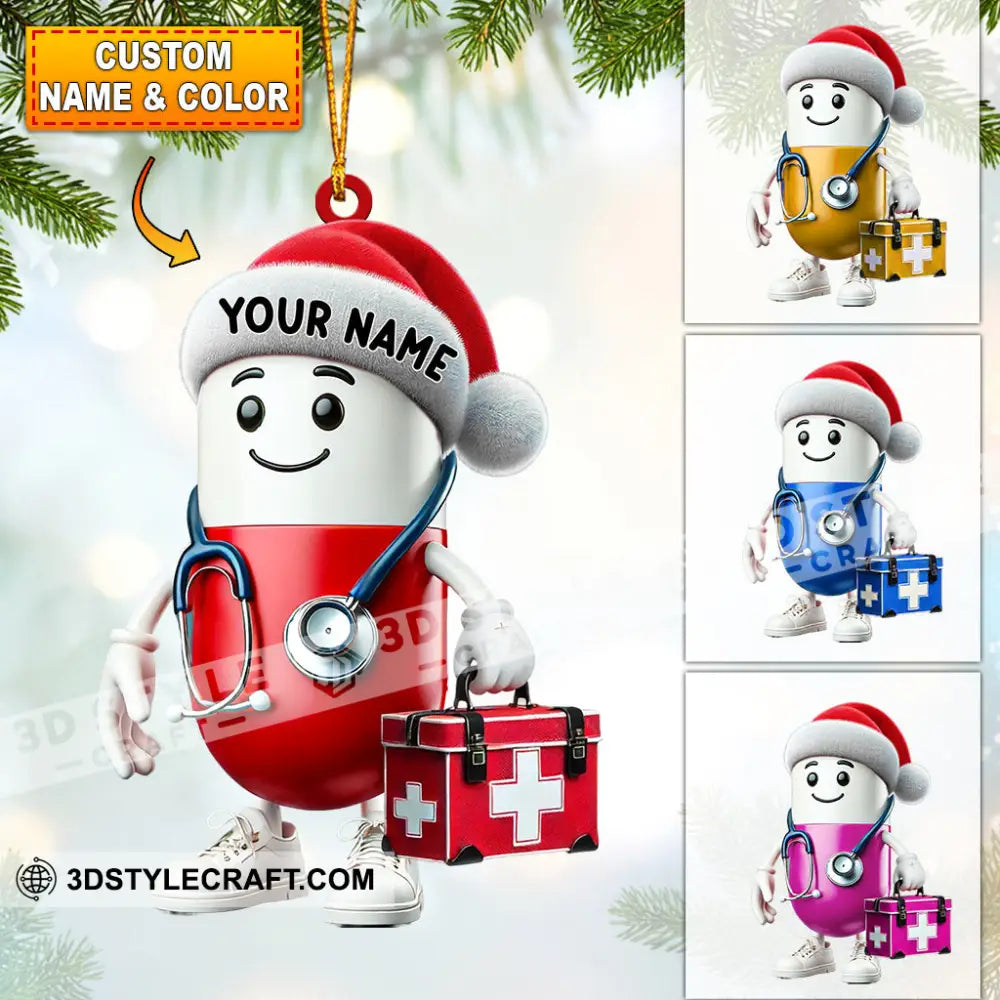 Christmas Healthcare Staff Home Decor Ornament Personalized
