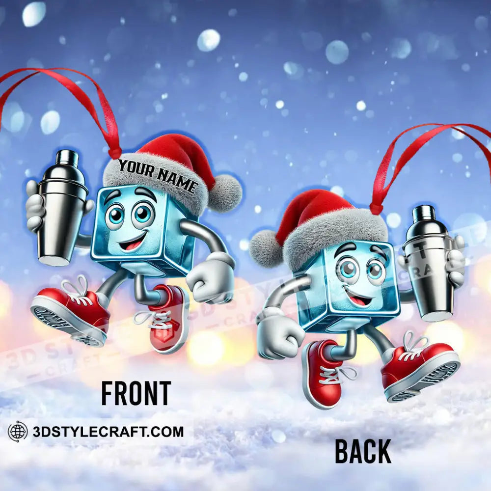 Christmas Ice Home Decor Ornament Personalized