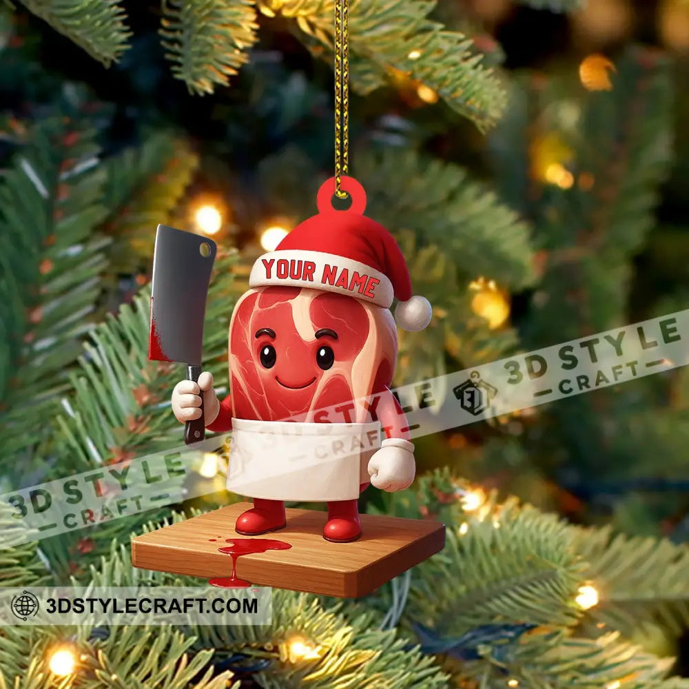 Christmas Meat Home Decor Christmas Ornament Personalized Ornament Ornament