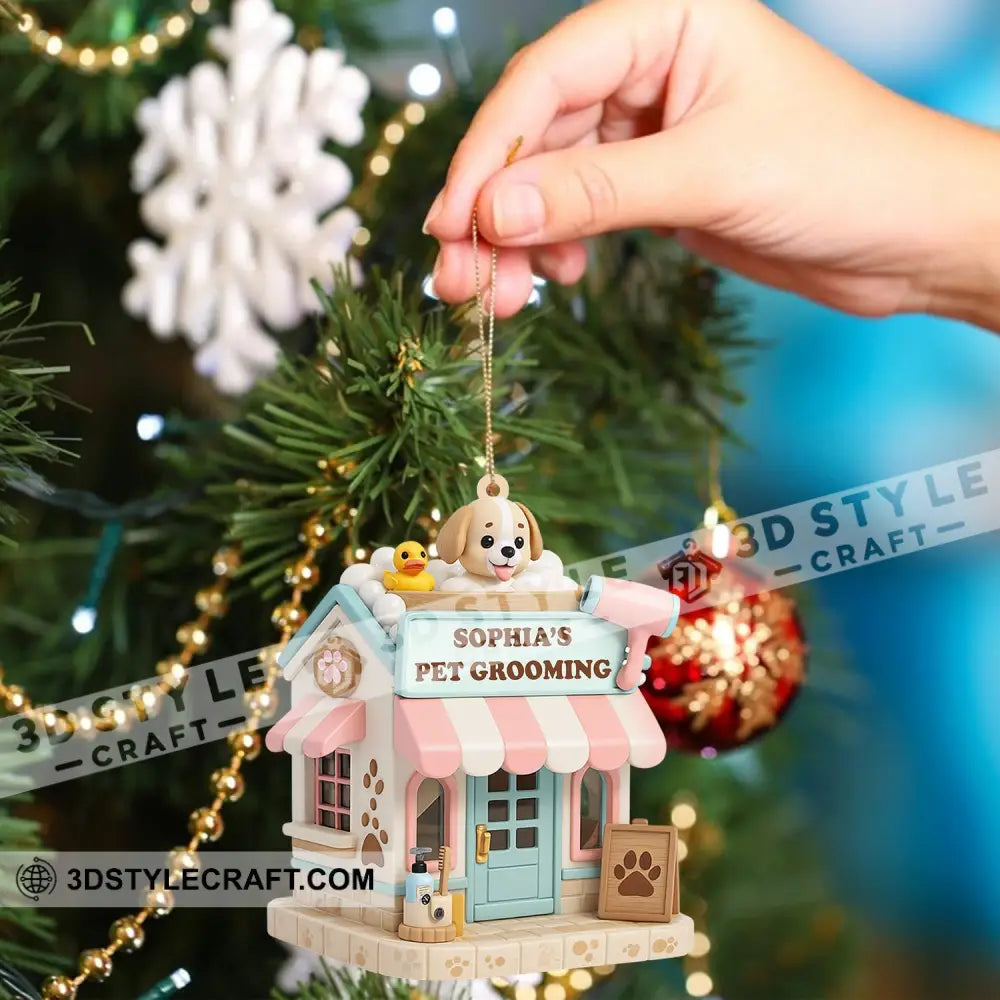 Christmas Pet Grooving Home Decor Christmas Ornament Personalized Ornament Ornament