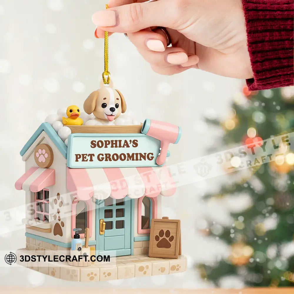 Christmas Pet Grooving Home Decor Christmas Ornament Personalized Ornament Ornament