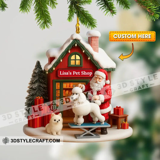 Christmas Pet Shop Home Decor Christmas Ornament Personalized Ornament 3.54’’ / 1 Ornament Ornament