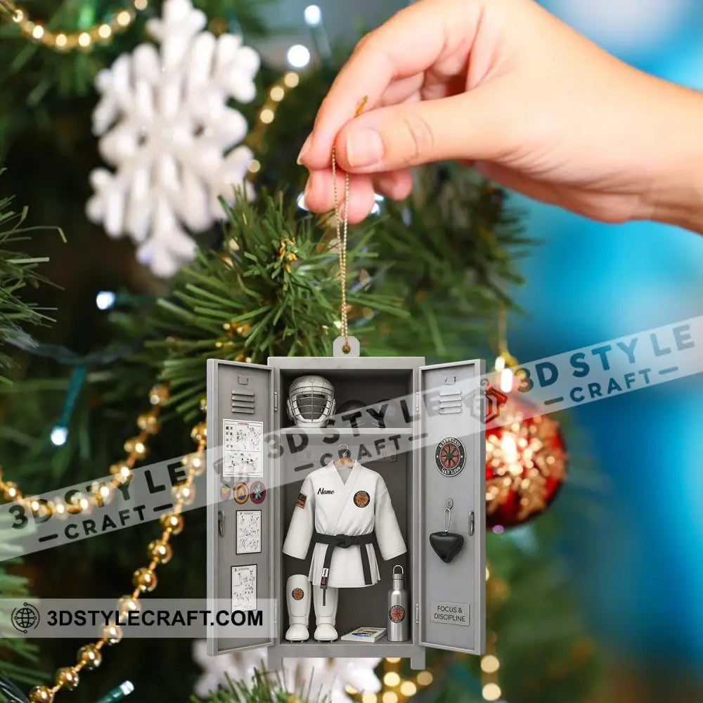 Christmas Taekwondo Corner Home Decor Christmas Ornament Personalized Ornament Ornament