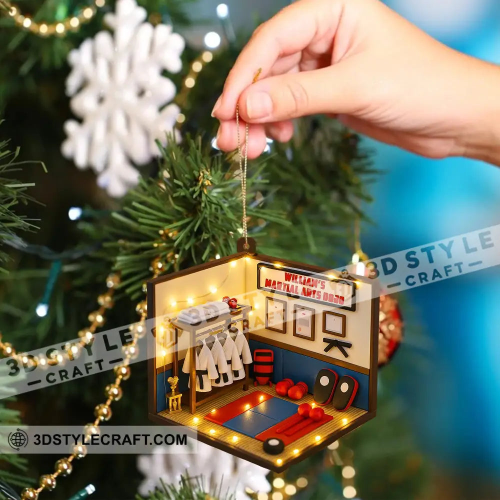 Christmas Taekwondo Corner Home Decor Christmas Ornament Personalized Ornament Ornament