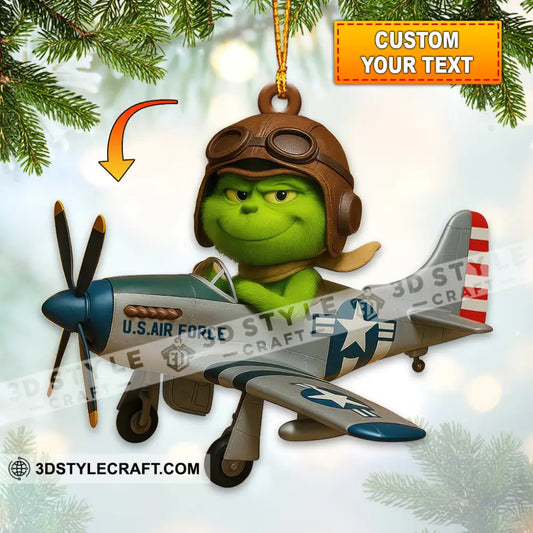 Christmas United States Air Force Home Decor Christmas Ornament Personalized Ornament 3.54’’ / 1 Ornament Ornament