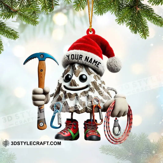 Climbing Home Decor Christmas Ornament Personalized 3.54’’ / 1
