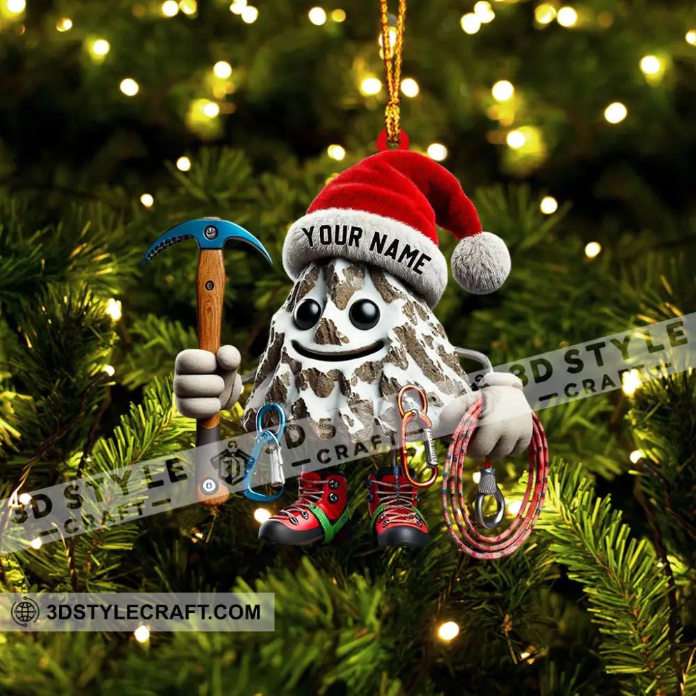 Climbing Home Decor Christmas Ornament Personalized