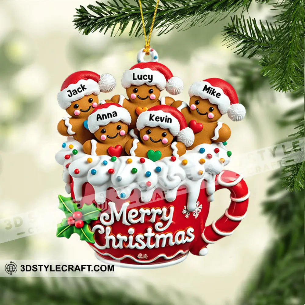 Cookies Family Home Decor Christmas Ornament Personalized