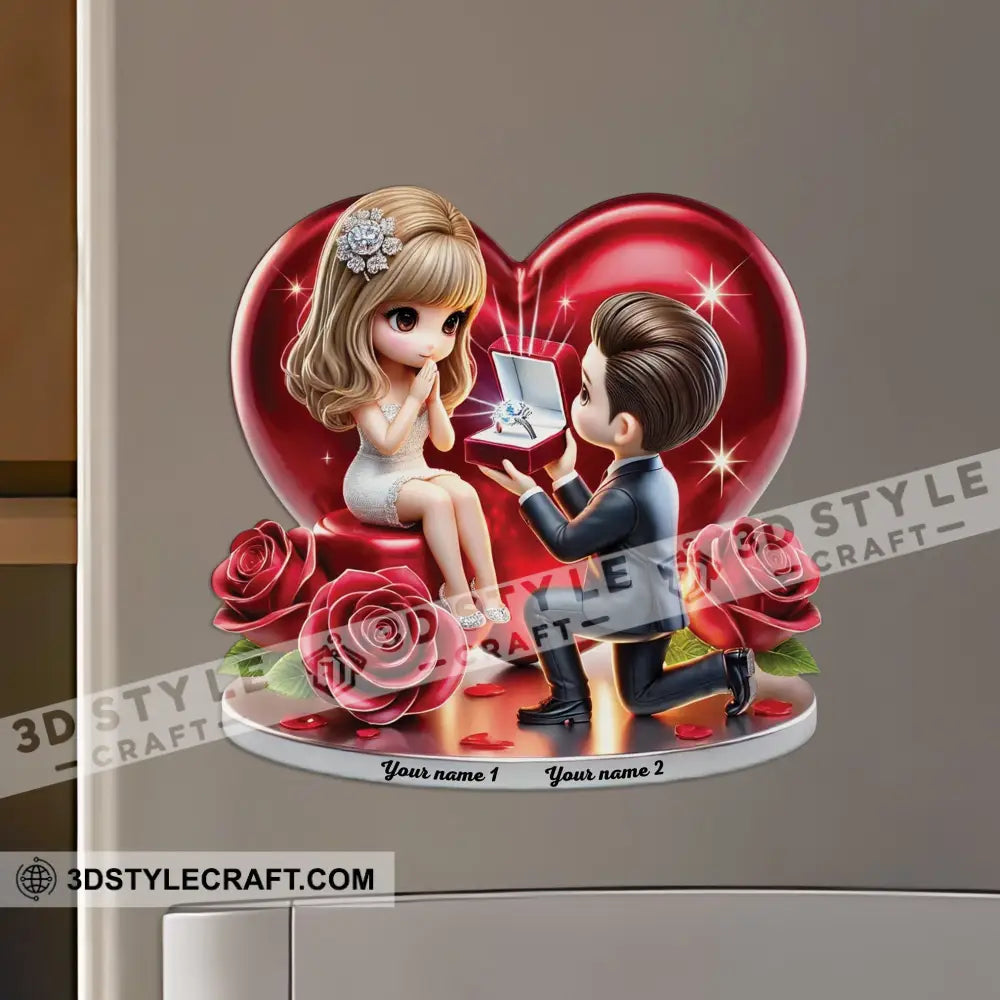 Couple Fridge Magnet - Personalized