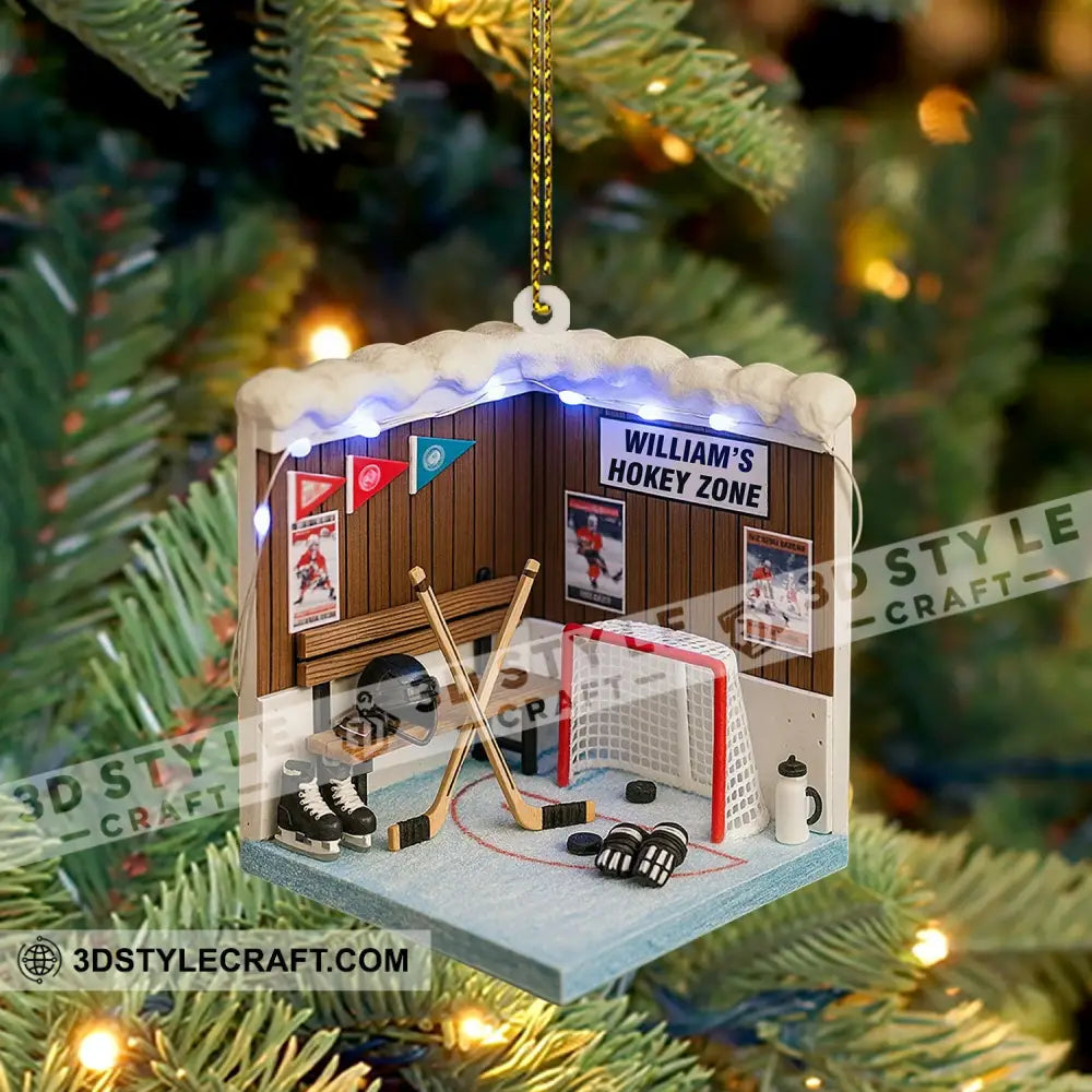 Cricket Player Corner Home Decor Christmas Ornament Personalized Ornament Ornament