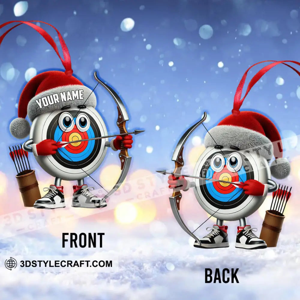 Custom Name Archery Ornament Christmas Gift Decoration