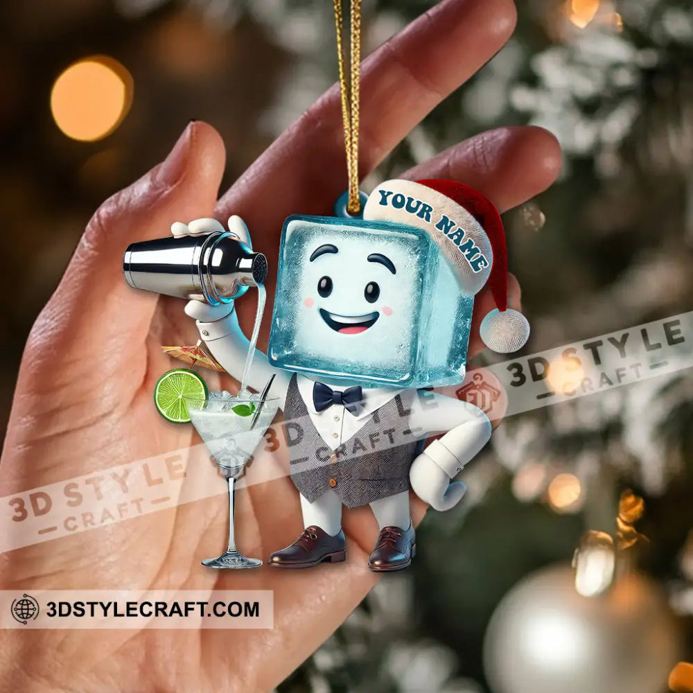 Custom Name Barista Ornament Bartender Christmas Gift