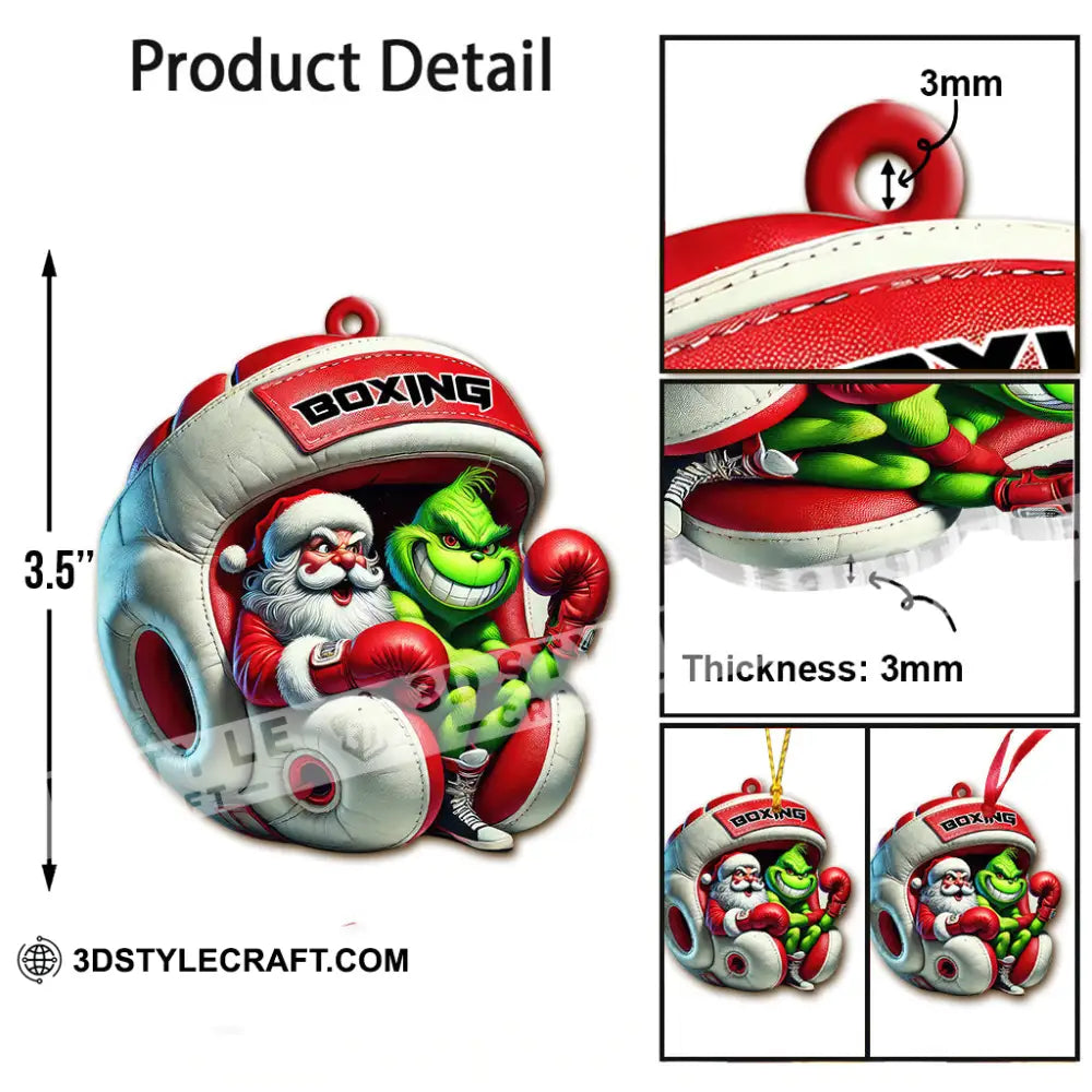 Custom Name Boxing Ornament Christmas Gift For Lover