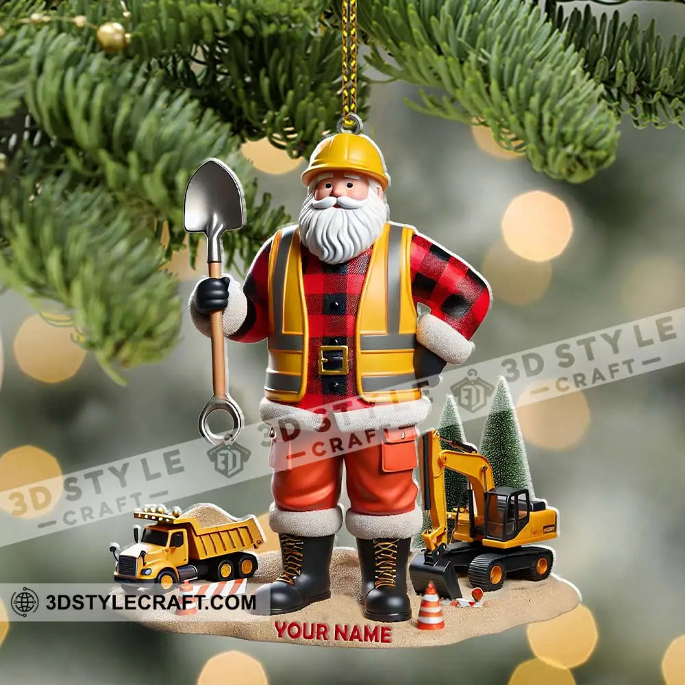 Custom Name Builder Santa Ornament Christmas Gift