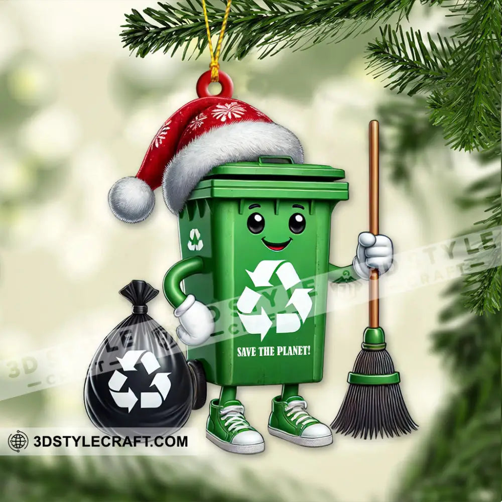 Custom Name Cleaner Ornament Save The Planet 3.54’’ / 1