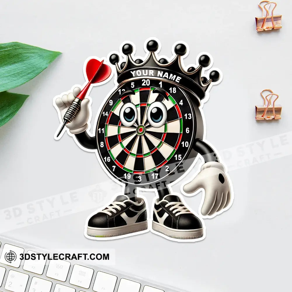 Custom Name Dart Sticker Gift For Lover