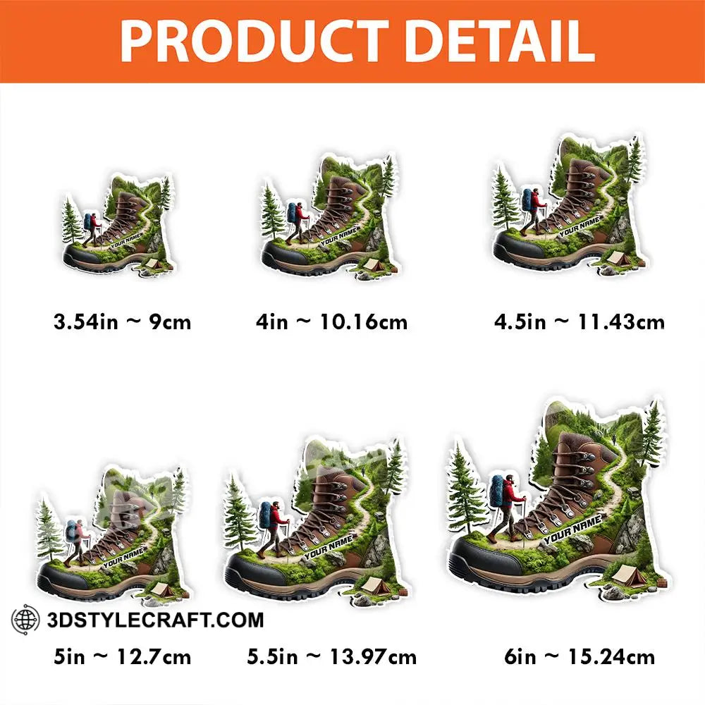 Custom Name Hiking Fridge Magnet Gift For Lover