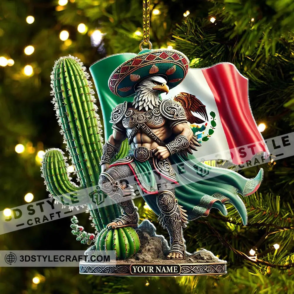Custom Name Mexico Ornament Lover Christmas Gift