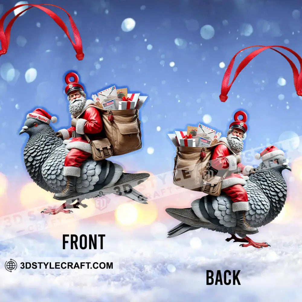 Custom Name Postman Ornament Christmas Gift