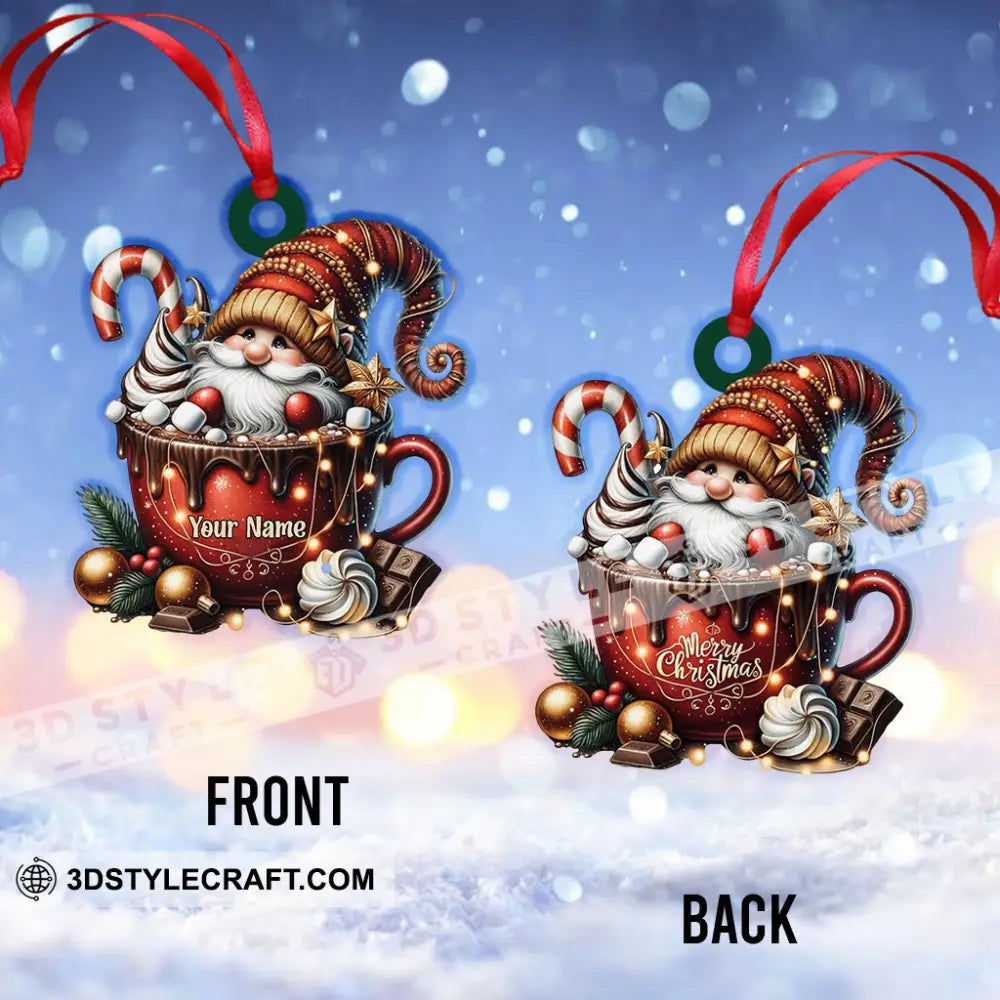 Custom Name Santa Ornament Home Decor Christmas Gift