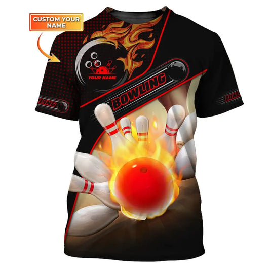 Custom Unisex Shirt Bowling T-Shirt For Lovers / S