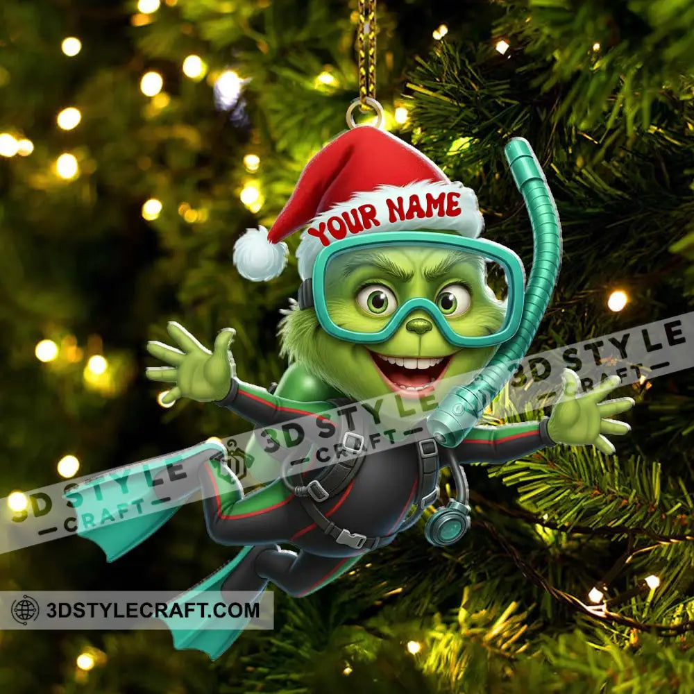 Diver ELF Home Decor Christmas Ornament Personalized Ornament Ornament