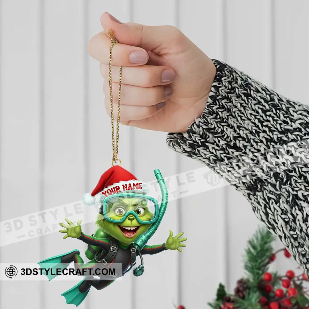 Diver ELF Home Decor Christmas Ornament Personalized Ornament Ornament