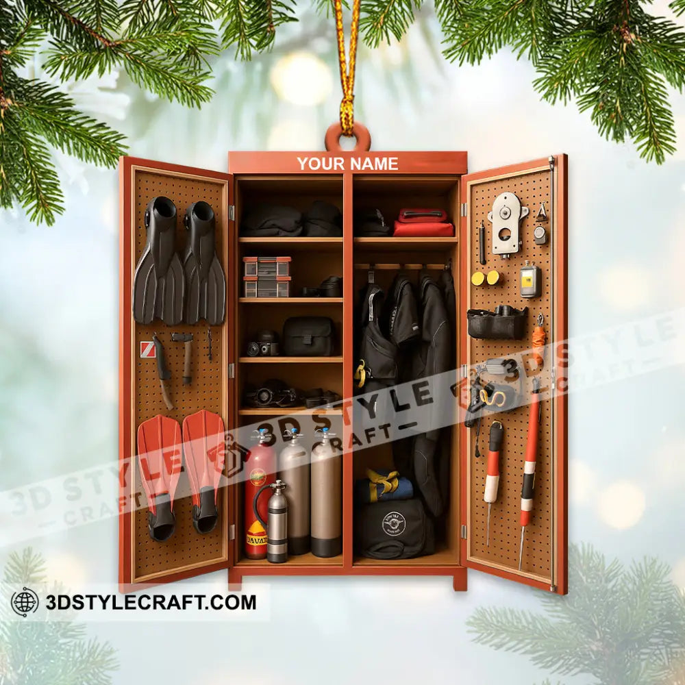 Diving Lover Home Decor Christmas Ornament Personalized Ornament Ornament