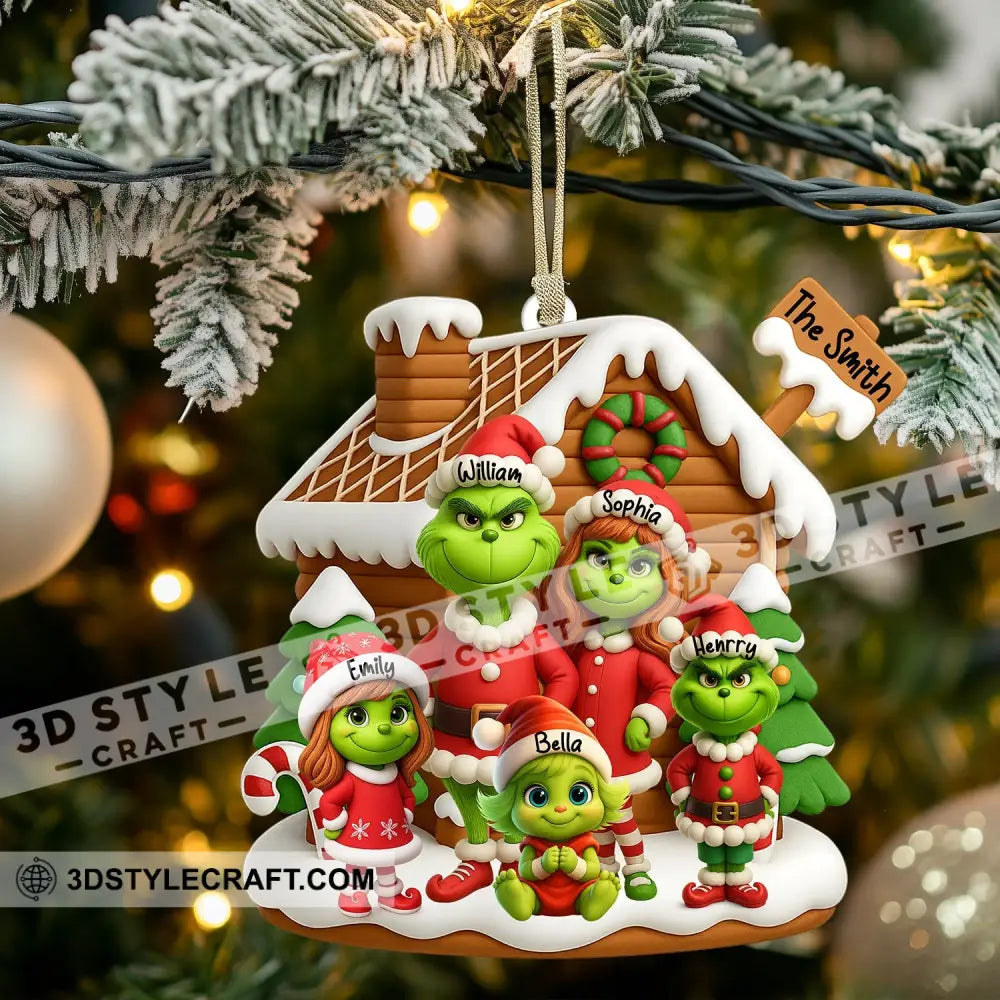 ELF Family Christmas Home Decor Christmas Ornament Personalized Ornament Ornament