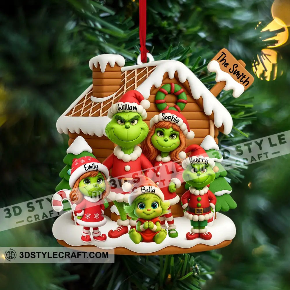 ELF Family Christmas Home Decor Christmas Ornament Personalized Ornament Ornament